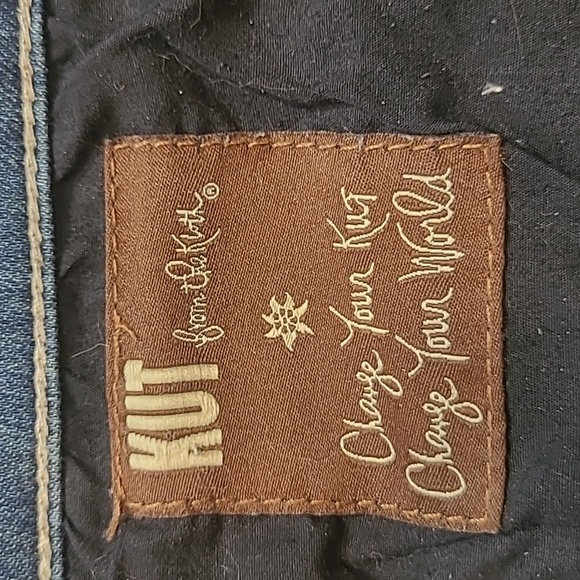 Kut From the Kloth Jeans Women's sz 10 Stevie Straight Leg Mid Rise Denim Jeans - Picture 9 of 15